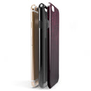 Falling Micro Hearts Over Burgundy Planks of Wood iPhone 6/6s or 6/6s Plus 2-Piece Hybrid INK-Fuzed Case