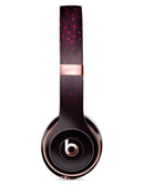 Falling Micro Hearts Over Burgundy Planks of Wood Full-Body Skin Kit for the Beats by Dre Solo 3 Wireless Headphones