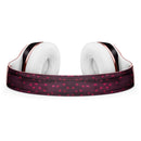 Falling Micro Hearts Over Burgundy Planks of Wood Full-Body Skin Kit for the Beats by Dre Solo 3 Wireless Headphones