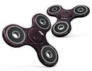 Falling Micro Hearts Over Burgundy Planks of Wood Full-Body Fidget Spinner Skin-Kit