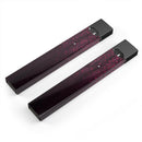 Falling Micro Hearts Over Burgundy Planks of Wood - Premium Decal Protective Skin-Wrap Sticker compatible with the Juul Labs vaping device