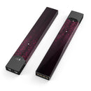 Falling Micro Hearts Over Burgundy Planks of Wood - Premium Decal Protective Skin-Wrap Sticker compatible with the Juul Labs vaping device