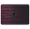 Falling Micro Hearts Over Burgundy Planks of Wood - Skin Decal Wrap Kit Compatible with the Apple MacBook Pro, Pro with Touch Bar or Air (11", 12", 13", 15" & 16" - All Versions Available)