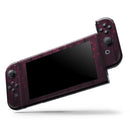 Falling Micro Hearts Over Burgundy Planks of Wood // Skin Decal Wrap Kit for Nintendo Switch Console & Dock, Joy-Cons, Pro Controller, Lite, 3DS XL, 2DS XL, DSi, or Wii - Vinyl Skin Wrap for Nintendo Switch 2, OLED, Lite, Pro Controller & Wii
