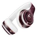 Falling Pink Petals Over royal Burgundy Pattern 2 Full-Body Skin Kit for the Beats by Dre Solo 3 Wireless Headphones