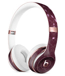 Falling Pink Petals Over royal Burgundy Pattern Full-Body Skin Kit for the Beats by Dre Solo 3 Wireless Headphones