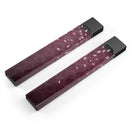 Falling Pink Petals Over royal Burgundy Pattern - Premium Decal Protective Skin-Wrap Sticker compatible with the Juul Labs vaping device