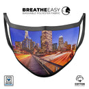 Fast City Life - Made in USA Mouth Cover Unisex Anti-Dust Cotton Blend Reusable & Washable Face Mask with Adjustable Sizing for Adult or Child