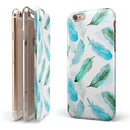 Feathery Watercolor iPhone 6/6s or 6/6s Plus 2-Piece Hybrid INK-Fuzed Case