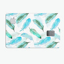 Feathery Watercolor - Premium Protective Decal Skin-Kit for the Apple Credit Card