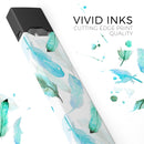 Feathery Watercolor - Premium Decal Protective Skin-Wrap Sticker compatible with the Juul Labs vaping device