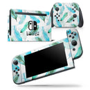 Feathery Watercolor - Skin Wrap Decal for Nintendo Switch Lite Console & Dock - 3DS XL - 2DS - Pro - DSi - Wii - Joy-Con Gaming Controller