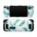 Feathery Watercolor // Vinyl Skin Wrap for Steam Deck OLED & Steam Deck (LCD) — Soft Matte or Ultra Gloss