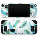 Feathery Watercolor // Vinyl Skin Wrap for Steam Deck OLED & Steam Deck (LCD) — Soft Matte or Ultra Gloss