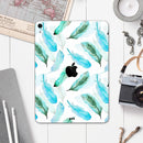 Feathery Watercolor - Full Body Skin Decal for the Apple iPad Pro 12.9", 11", 10.5", 9.7", Air or Mini (All Models Available)