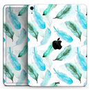 Feathery Watercolor - Full Body Skin Decal for the Apple iPad Pro 12.9", 11", 10.5", 9.7", Air or Mini (All Models Available)