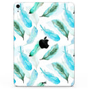 Feathery Watercolor - Full Body Skin Decal for the Apple iPad Pro 12.9", 11", 10.5", 9.7", Air or Mini (All Models Available)