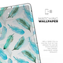 Feathery Watercolor - Full Body Skin Decal for the Apple iPad Pro 12.9", 11", 10.5", 9.7", Air or Mini (All Models Available)