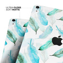 Feathery Watercolor - Full Body Skin Decal for the Apple iPad Pro 12.9", 11", 10.5", 9.7", Air or Mini (All Models Available)