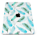 Feathery Watercolor - Full Body Skin Decal for the Apple iPad Pro 12.9", 11", 10.5", 9.7", Air or Mini (All Models Available)