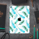 Feathery Watercolor - Full Body Skin Decal for the Apple iPad Pro 12.9", 11", 10.5", 9.7", Air or Mini (All Models Available)