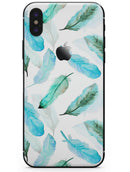 Feathery Watercolor - iPhone X Skin-Kit