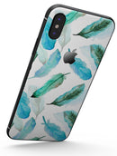 Feathery Watercolor - iPhone X Skin-Kit