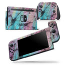 Fibrous Watercolor - Vinyl Skin Wrap for Nintendo Switch 2, OLED, Lite, Pro Controller, Wii & Classic Handhelds