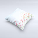 Field of Blooming Hearts ink-Fuzed Decorative Throw Pillow
