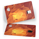 Fiery Abstract Geometric Shapes - Premium Protective Decal Skin-Kit for the Apple Credit Card