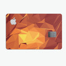 Fiery Abstract Geometric Shapes - Premium Protective Decal Skin-Kit for the Apple Credit Card