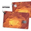 Fiery Abstract Geometric Shapes - Premium Protective Decal Skin-Kit for the Apple Credit Card