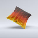 Fiery Glowing Gradient Stripes ink-Fuzed Decorative Throw Pillow