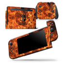 Fire Flame V1 - Skin Wrap Decal for Nintendo Switch Lite Console & Dock - 3DS XL - 2DS - Pro - DSi - Wii - Joy-Con Gaming Controller