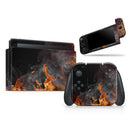 Fire Flames V1 // Skin Decal Wrap Kit for Nintendo Switch Console & Dock, Joy-Cons, Pro Controller, Lite, 3DS XL, 2DS XL, DSi, or Wii - Vinyl Skin Wrap for Nintendo Switch 2, OLED, Lite, Pro Controller, Wii & Classic Handhelds