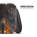 Fire Flames V1 // Skin Decal Wrap Kit for Nintendo Switch Console & Dock, Joy-Cons, Pro Controller, Lite, 3DS XL, 2DS XL, DSi, or Wii - Vinyl Skin Wrap for Nintendo Switch 2, OLED, Lite, Pro Controller, Wii & Classic Handhelds