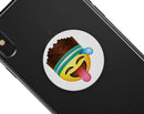 Fitness v1 Emoticon Emoji - Skin Kit for PopSockets and other Smartphone Extendable Grips & Stands