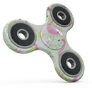 Flamingos Over Green Leaves Full-Body Fidget Spinner Skin-Kit
