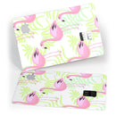 Flamingos Over Shades of Green Leaves - Premium Protective Decal Skin-Kit for the Apple Credit Card