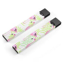 Flamingos Over Shades of Green Leaves - Premium Decal Protective Skin-Wrap Sticker compatible with the Juul Labs vaping device