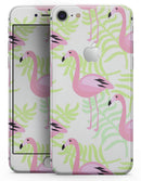 Flamingos Over Shades of Green Leaves - Skin-kit for the iPhone 8 or 8 Plus