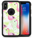 Flamingos Over Shades of Green Leaves - iPhone X OtterBox Case & Skin Kits