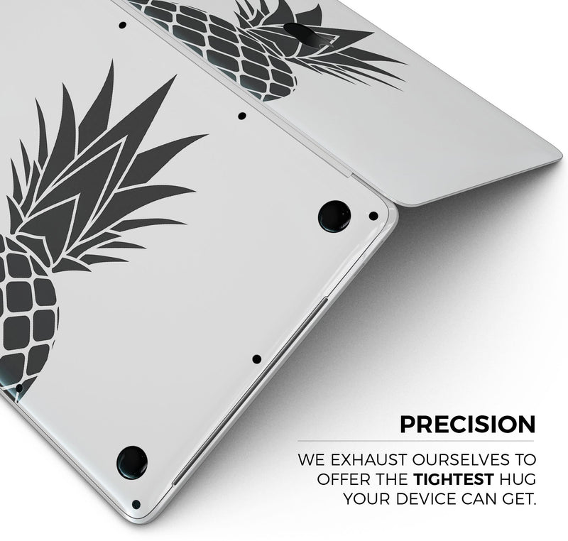 Flat Pineapple - Skin Decal Wrap Kit Compatible with the Apple MacBook Pro, Pro with Touch Bar or Air (11", 12", 13", 15" & 16" - All Versions Available)