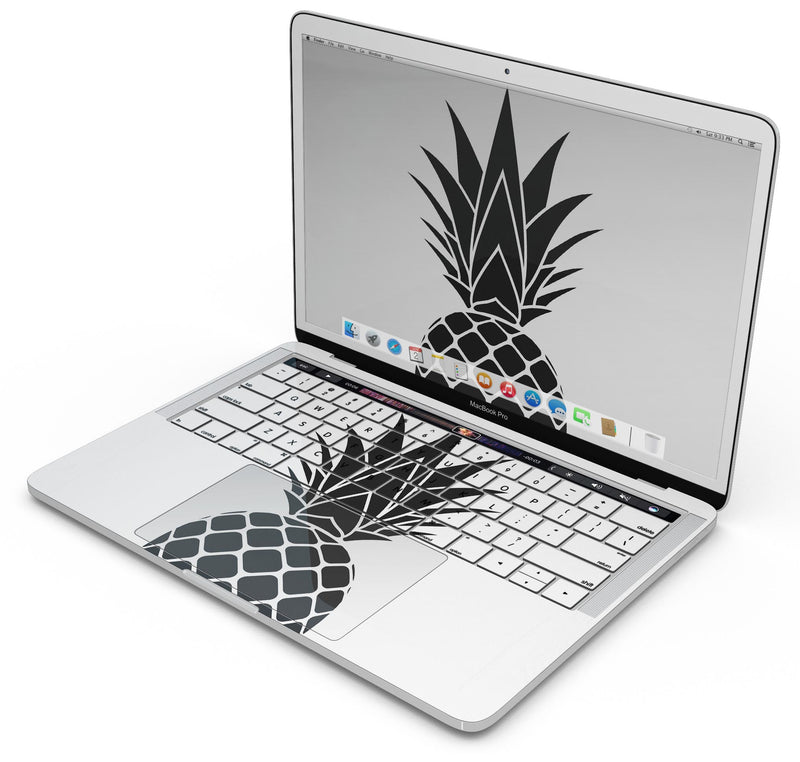 Flat Pineapple - Skin Decal Wrap Kit Compatible with the Apple MacBook Pro, Pro with Touch Bar or Air (11", 12", 13", 15" & 16" - All Versions Available)