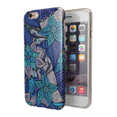 Floral Blues iPhone 6/6s or 6/6s Plus 2-Piece Hybrid INK-Fuzed Case