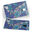 Floral Blues - Premium Protective Decal Skin-Kit for the Apple Credit Card