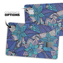 Floral Blues - Premium Protective Decal Skin-Kit for the Apple Credit Card