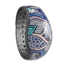 Floral Blues - Decal Skin Wrap Kit for the Disney Magic Band
