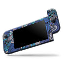 Floral Blues // Skin Decal Wrap Kit for Nintendo Switch Console & Dock, Joy-Cons, Pro Controller, Lite, 3DS XL, 2DS XL, DSi, or Wii - Vinyl Skin Wrap for Nintendo Switch 2, OLED, Lite, Pro Controller, Wii & Classic Handhelds