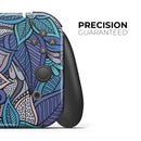 Floral Blues // Skin Decal Wrap Kit for Nintendo Switch Console & Dock, Joy-Cons, Pro Controller, Lite, 3DS XL, 2DS XL, DSi, or Wii - Vinyl Skin Wrap for Nintendo Switch 2, OLED, Lite, Pro Controller, Wii & Classic Handhelds